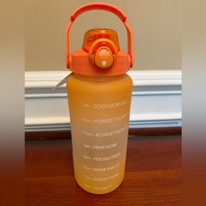 Motivational water bottle 64 ounce  NWT